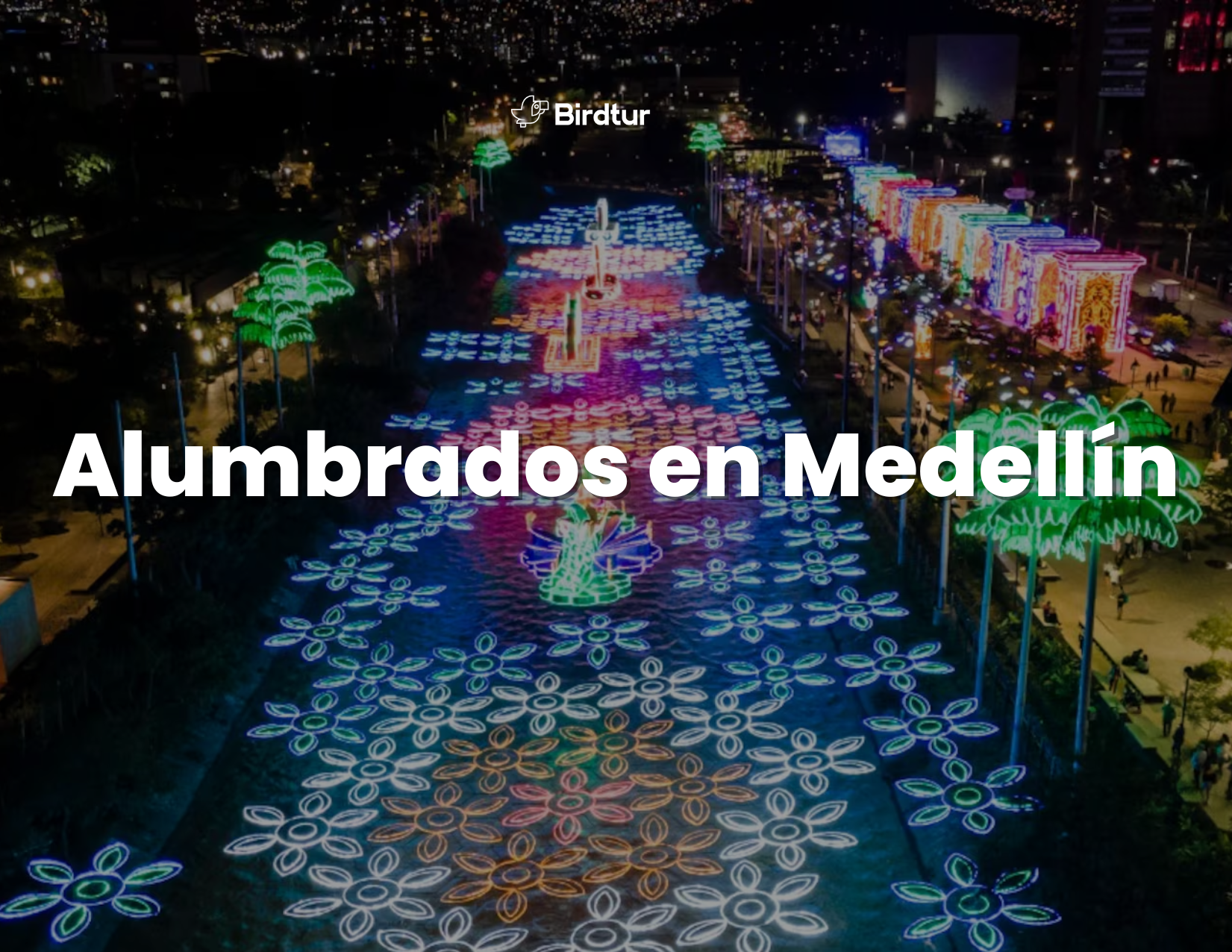 Alumbrados en Medellín: magia, tradición y color que iluminan la Navidad